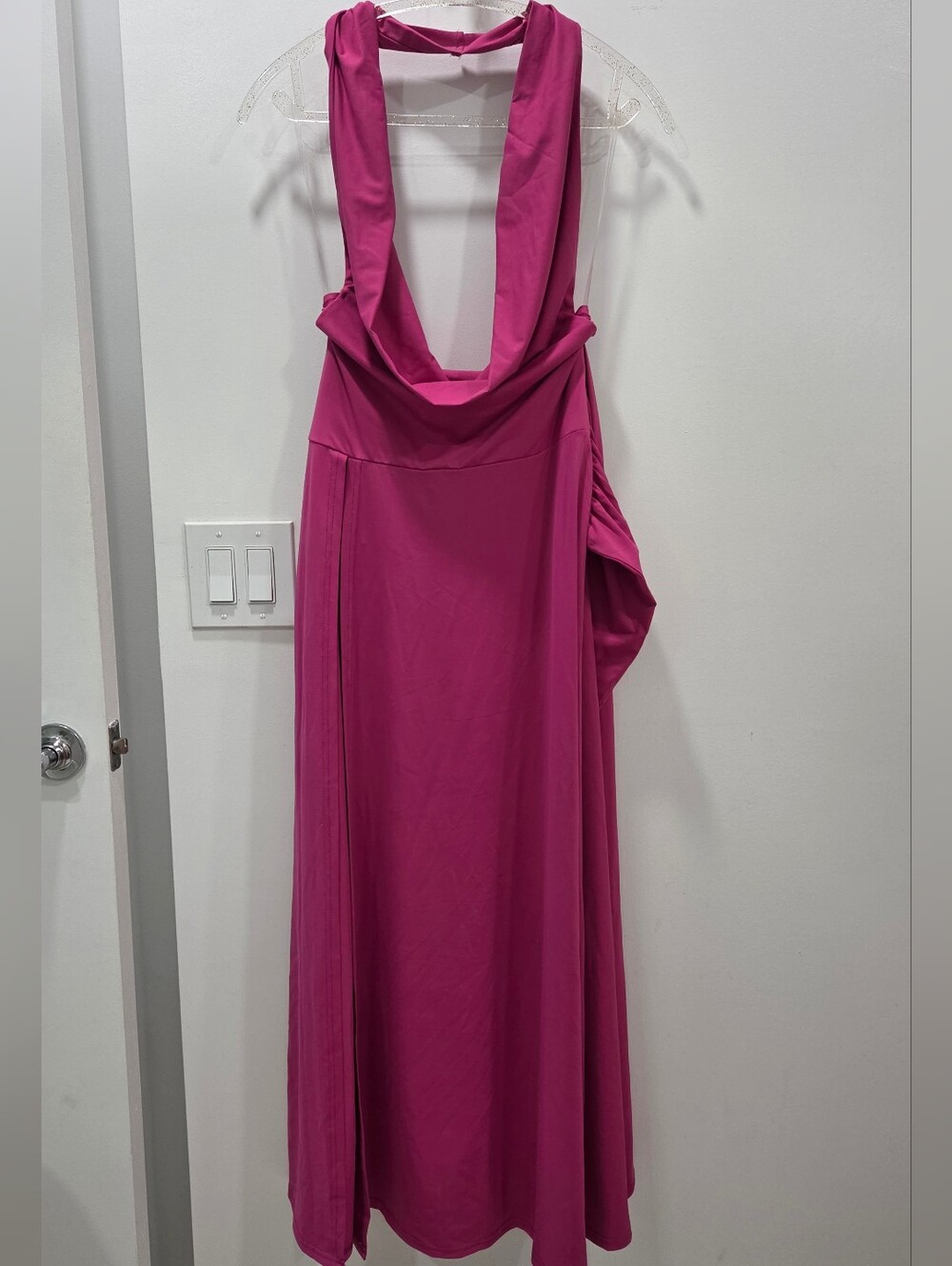 Peppermayo Fuchsia Rowan Ray Cowl Maxi Dress - Picture 2 of 5